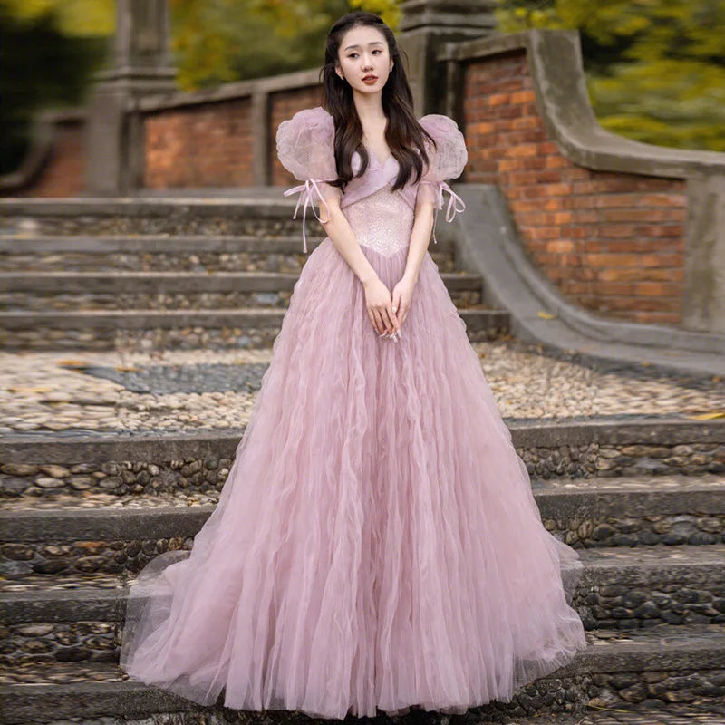 Elegant pastel dresses on sale